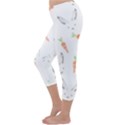 Rabbit Carrot Pattern Weft Step Capri Winter Leggings  View2