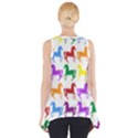 Colorful Horse Background Wallpaper Side Drop Tank Tunic View2