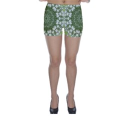 Mandala Center Strength Motivation Skinny Shorts by Amaryn4rt