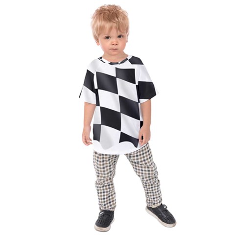 Flag Chess Corse Race Auto Road Kids  Raglan Tee by Amaryn4rt