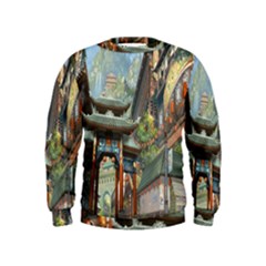 Japanese Art Painting Fantasy Kids  Sweatshirt by Amaryn4rt