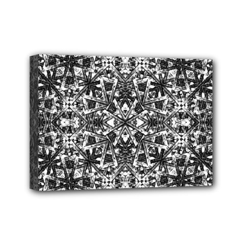 Modern Oriental Pattern Mini Canvas 7  X 5  by dflcprints