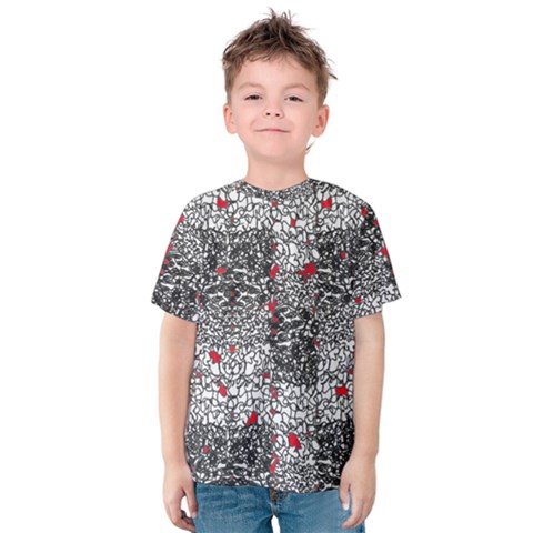 Sribble Plaid Kids  Cotton Tee by Amaryn4rt