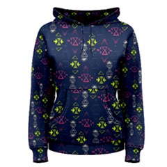 Vintage Unique Pattern Women s Pullover Hoodie by Simbadda