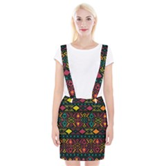 Traditional Art Ethnic Pattern Suspender Skirt by Simbadda