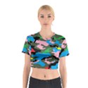 Rainbow Camouflage Cotton Crop Top View1