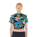 Rainbow Camouflage Cotton Crop Top View2