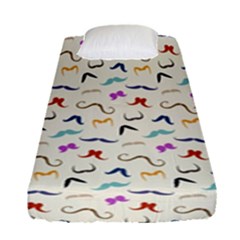 Mustaches Fitted Sheet (single Size) by boho