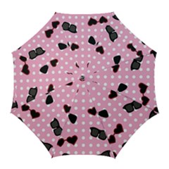 Pisunglass Tech Pink Pattern Golf Umbrellas by Simbadda