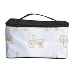 Retro Bicycles Motif Vintage Pattern Cosmetic Storage Case by dflcprints