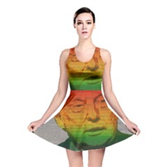 Rainbow Trump  Reversible Skater Dress by Valentinaart