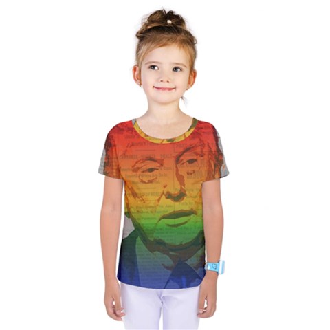 Rainbow Trump  Kids  One Piece Tee by Valentinaart