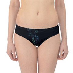 Fractal Pattern Black Background Hipster Bikini Bottoms by Simbadda