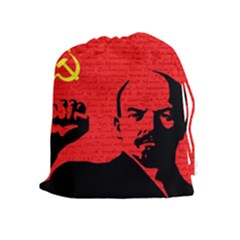 Lenin  Drawstring Pouches (extra Large) by Valentinaart