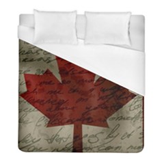 Canada Flag Duvet Cover (full/ Double Size) by Valentinaart