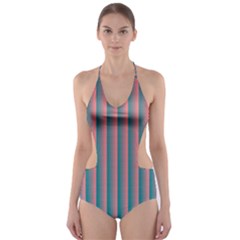 Hald Simulate Tritanope Color Vision With Color Lookup Tables Cut-out One Piece Swimsuit by Simbadda