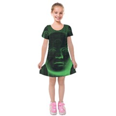 Code  Kids  Short Sleeve Velvet Dress by Valentinaart