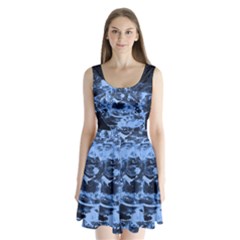 Blue Angel Split Back Mini Dress  by Valentinaart