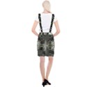 Interwoven Grid Pattern In Green Suspender Skirt View2