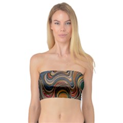 Swirl Colour Design Color Texture Bandeau Top by Simbadda