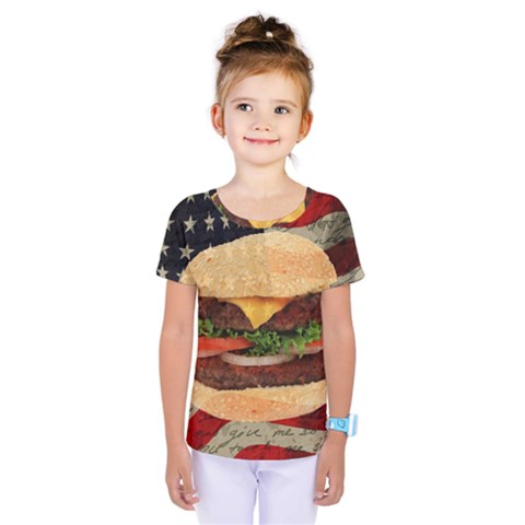 Hamburger Kids  One Piece Tee by Valentinaart