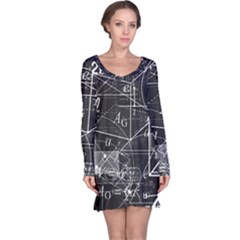 School Board  Long Sleeve Nightdress by Valentinaart