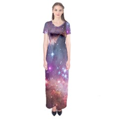 Small Magellanic Cloud Short Sleeve Maxi Dress by SpaceShop