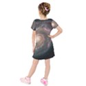 Whirlpool Galaxy And Companion Kids  Short Sleeve Velvet Dress View2