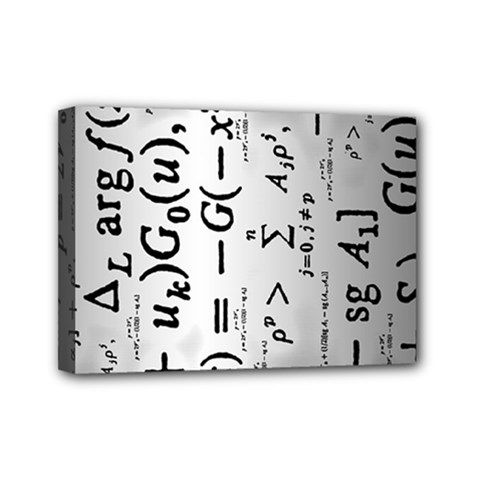 Science Formulas Mini Canvas 7  X 5  by Simbadda