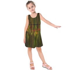 Fractal Rain Kids  Sleeveless Dress by Simbadda