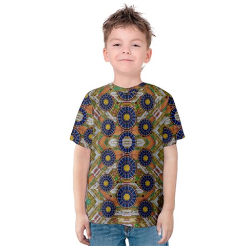 Fleur Flower Porcelaine In Calm Kids  Cotton Tee by pepitasart