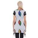 9 Power Buttons Short Sleeve Side Drop Tunic View2