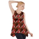 Peacocks Bird Pattern Side Drop Tank Tunic View1