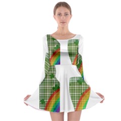 St  Patrick s Day Long Sleeve Skater Dress by Valentinaart