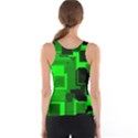 Green Cyber Glow Pattern Tank Top View2