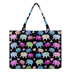 Cute Elephants  Medium Tote Bag by Valentinaart