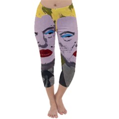 Happy Birthday Mr  President  Capri Winter Leggings  by Valentinaart