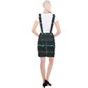 Blue Aqua Digital Art Circuitry Gray Black Artwork Abstract Geometry Suspender Skirt View2