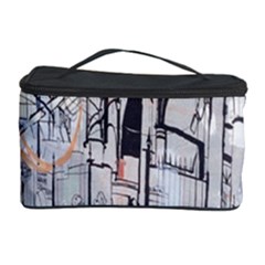 Cityscapes England London Europe United Kingdom Artwork Drawings Traditional Art Cosmetic Storage Case by Simbadda