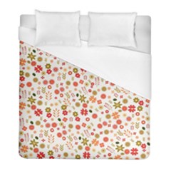 Floral Pattern Duvet Cover (full/ Double Size) by Valentinaart