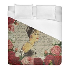 Vintage Girl Duvet Cover (full/ Double Size) by Valentinaart