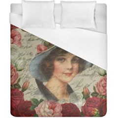 Vintage Girl Duvet Cover (california King Size) by Valentinaart