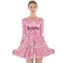 Pink Xmas Long Sleeve Skater Dress View1