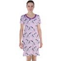 Purple Unicorn Seamless Short Sleeve Nightdress View1