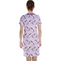 Purple Unicorn Seamless Short Sleeve Nightdress View2