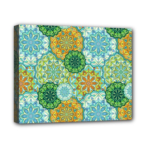 Forest Spirits  Green Mandalas  Canvas 10  X 8  (stretched) by bunart