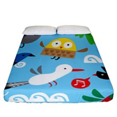 New Zealand Birds Close Fly Animals Fitted Sheet (california King Size) by Mariart