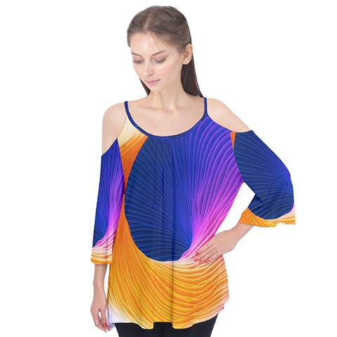 Wave Waves Chefron Color Blue Pink Orange White Red Purple Flutter Tees by Mariart