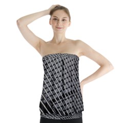 Abstract Architecture Pattern Strapless Top by Simbadda