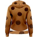 Cookie Chocolate Biscuit Brown Women s Pullover Hoodie View2